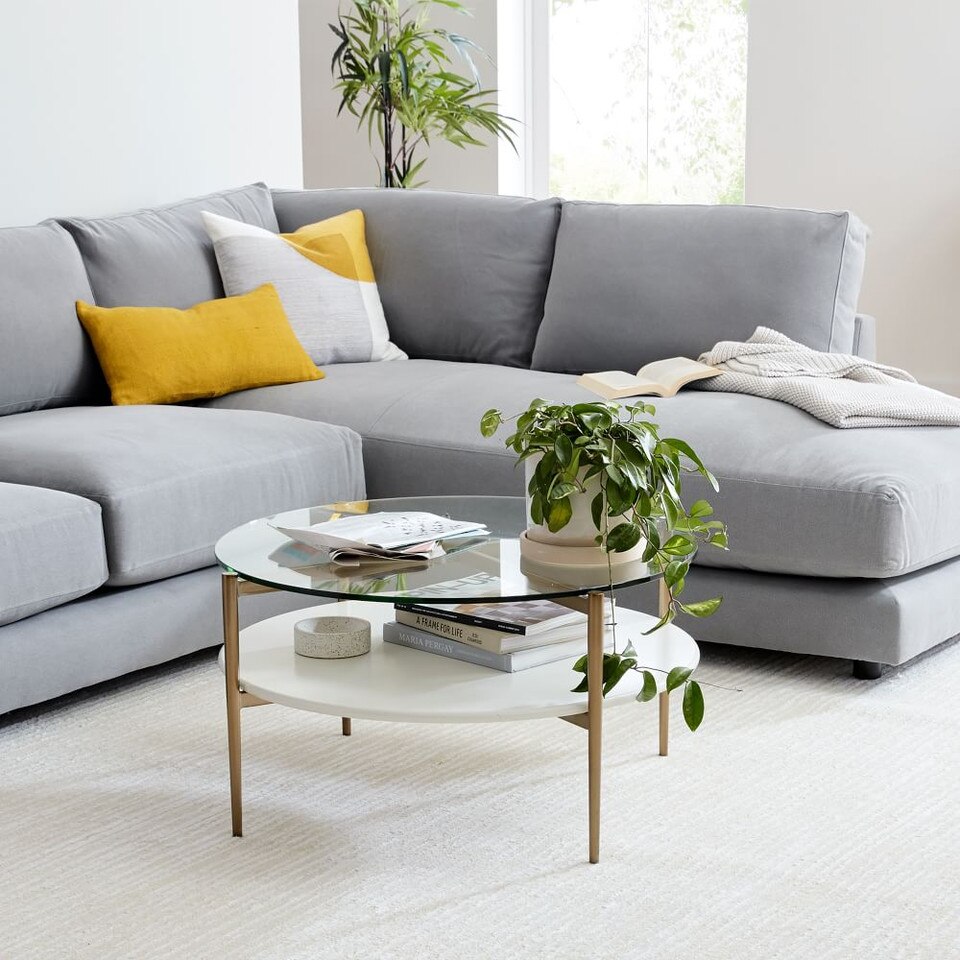 MidCentury Art Display Round Coffee Table west elm United Kingdom